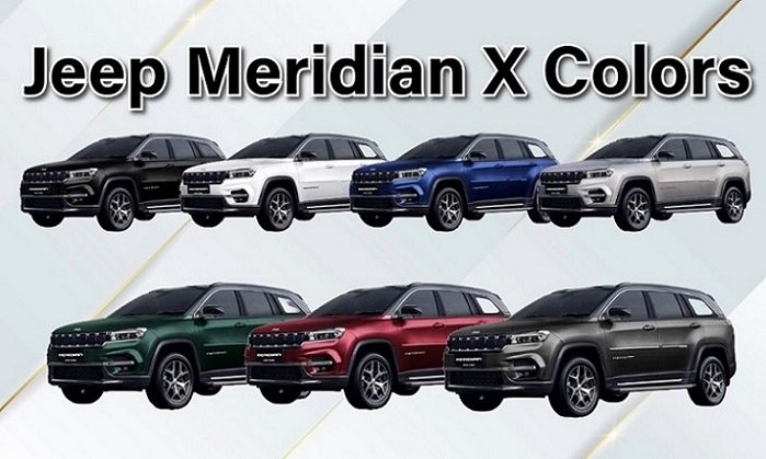 Jeep Meridian X Colors